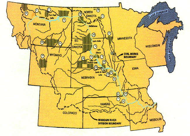The Missouri Rive Basin Tribes Map